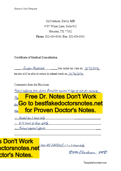 Why is the fake medical note getting more and more popular? Doctors notes.